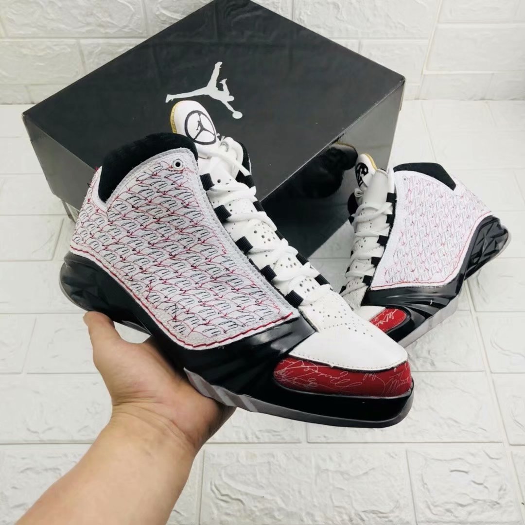 New Air Jordan 23 White Black Red Shoes